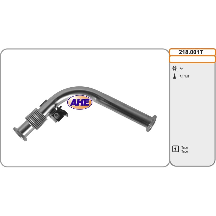 218001T  EGR Cooler Tube Mercedes W461/638/901/902 G290TD/V