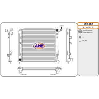 112155  Rad. Hyundai Tucson/Sportage 1.6GDi