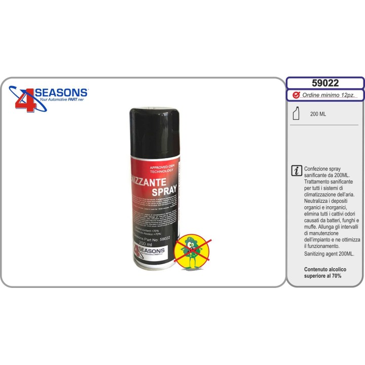 59022 SPRAY DESINFECTANTE  200 ML.
