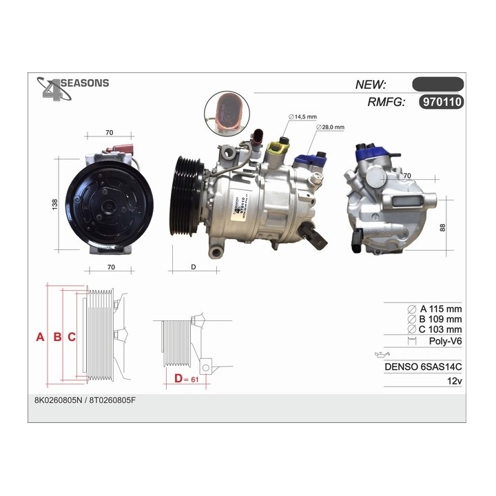 970110  CMP  AUDI A4/A5/Q5 2.0TDi
