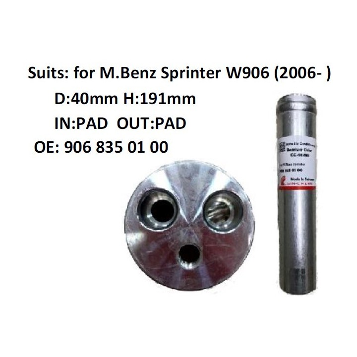 20170628  FILTRO DESH. MB SPRINTER W906 -VW CRAFTER 190mm