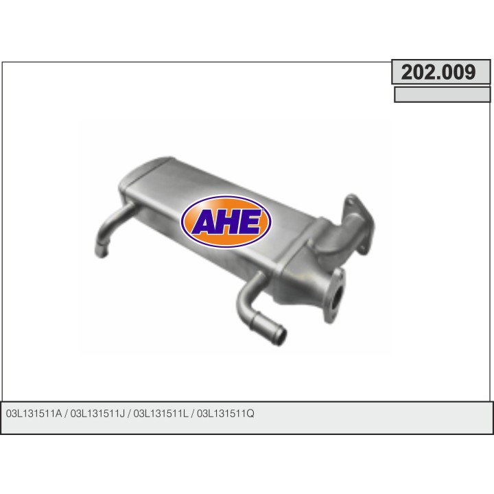 202009  EGR Cooler VW Amarok/Crafter 2.0TDi/2.5TDi 04.06-