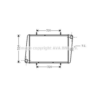 124004  RAD.ROVER MAESTRO/MONTEGO 1.3 85-95 CU.