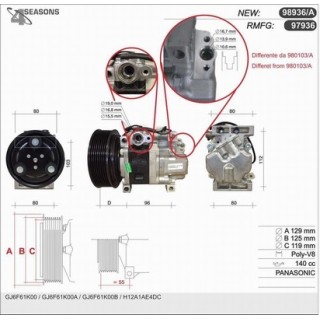 97936  CMP   MAZDA 5 / 6 DIESEL 02-