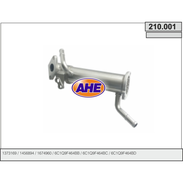 210001  EGR Cooler Ford Transit 2.4TDCi 04.06-08.14