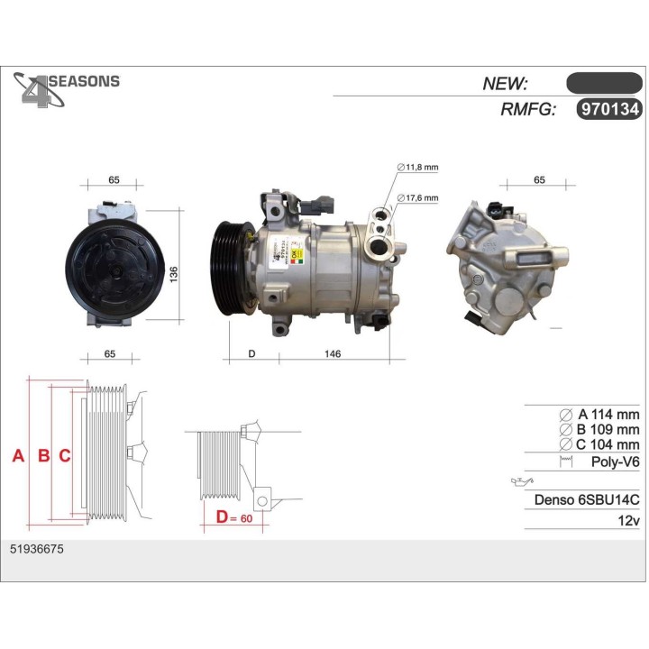 970134  CMP  FIAT/JEEP 500X/Renegade 1.6/1.6D CRD/Mult