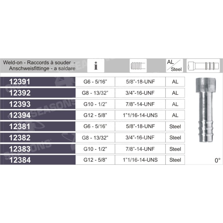 3332-06  ESPIGA SOLDABLE CON ENCASTE ALUMINIO
