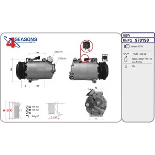 970190  CMP  FORD C-Max II/Kuga II 2.0TDCi 09.14-