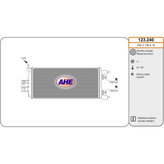 123240  Rad. Ausiliario RENAULT Scenic 1.5dCi 09.16-