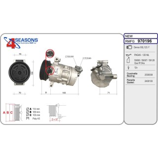 970196  CMP  FIAT Doblò/Marea/Stilo 1.6 09-00