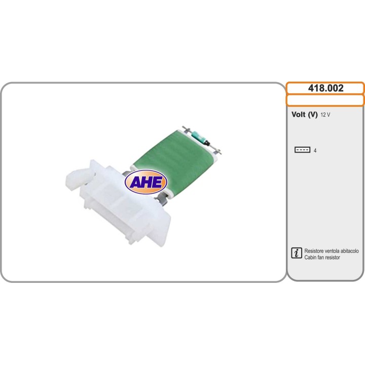 418002  Res. Vent. Ab. MERCEDES W168 A140/A
