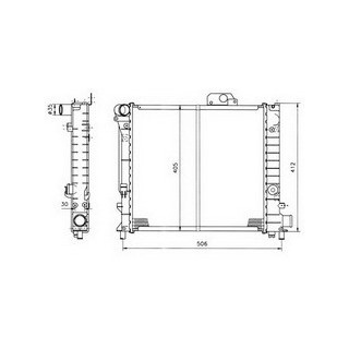 125001  RAD.SAAB 9000 85-(418x400x32 CP)