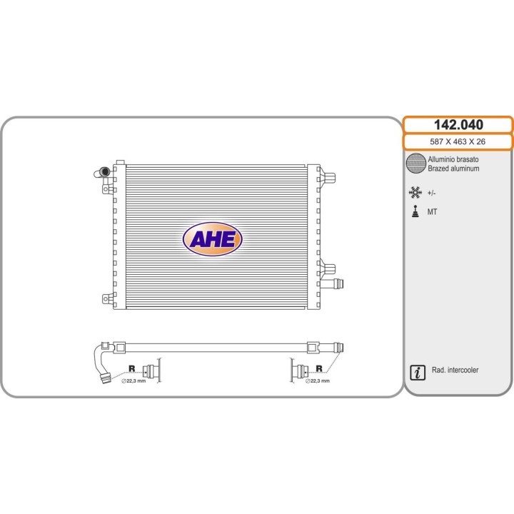 142040  RAD INT Land/Range Rover Discovery Evoque/Sport 2.