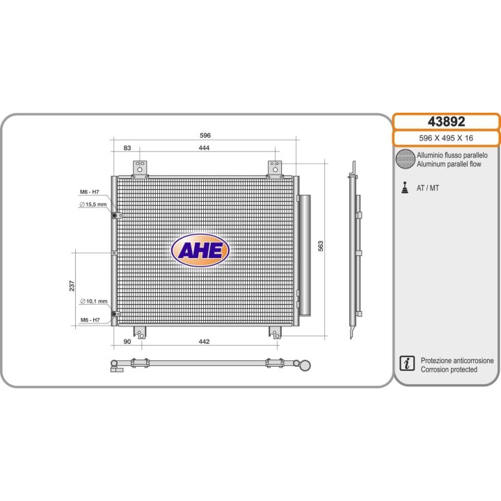 43892  Cond. Toyota Hi-Ace 2.5TD/2.5D4D/3.0D/3.0TD/3.0D4D