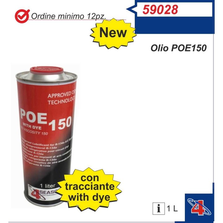 59028  ACEITE POE150 CON ADITIVO 1LITRO PARA R134A