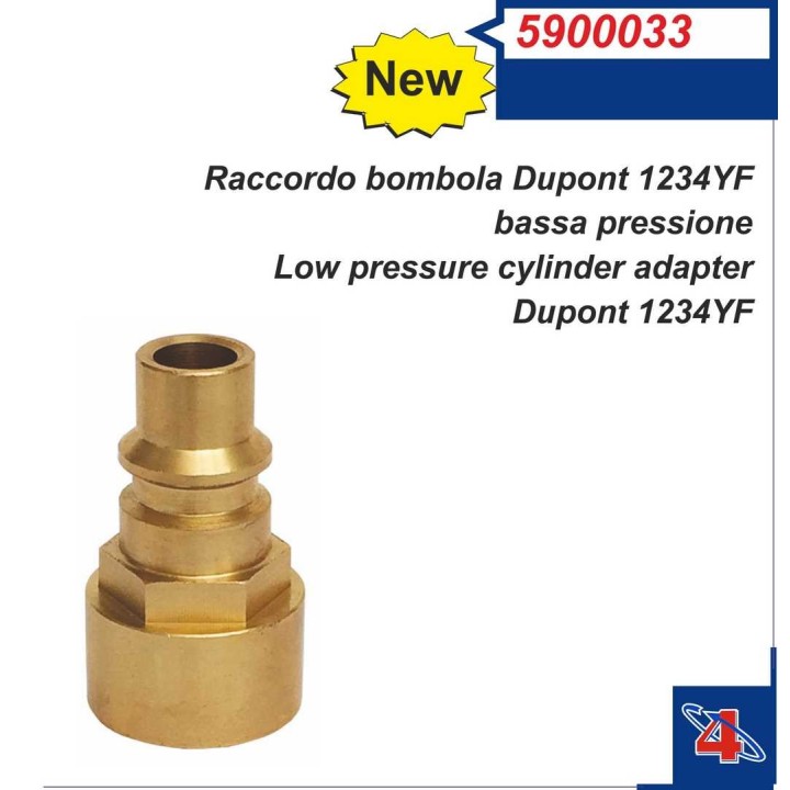 5900033  RACCORDO BOMBOLA R1234YF DUPONT LP MEDIDA ROSCA HEMBRA 20MM