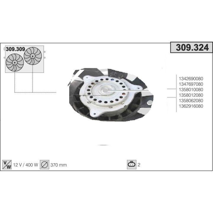 309324M  MOTOR FAN FIAT DUCATO 07.06-