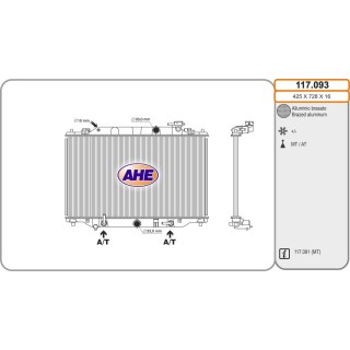 117093  Rad. MAZDA CX-5 2.2D +/-AC M/AT 04.12-
