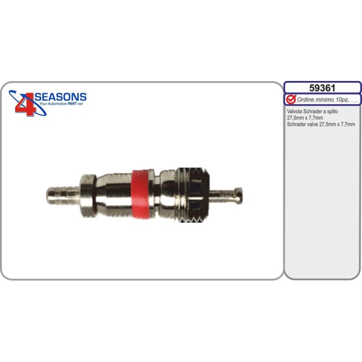 59361  OBUS a spillo 27,5mm x 7,7mm conf.  1234YF