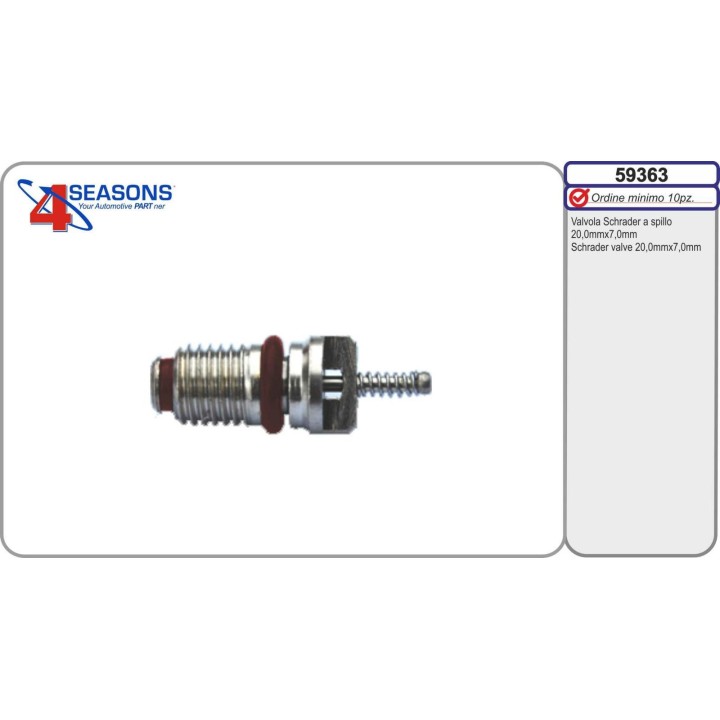 59363  Valvola a spillo 20,00mm x 7,0mm