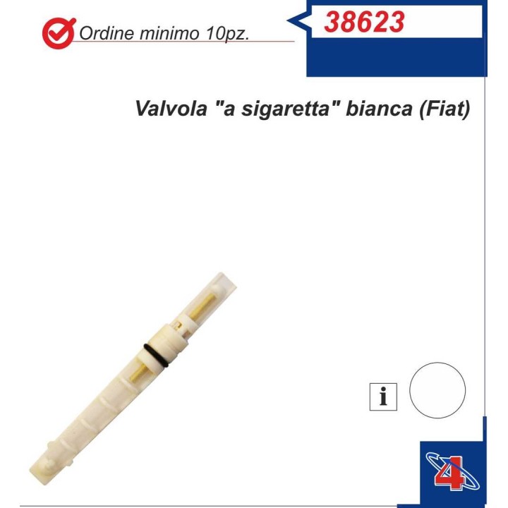 38623  UNIVERSAL EXPANSION VALVE ORIFICE TUBE WHITE