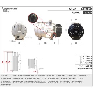 67535  COMPRESOR  RENAULT MEGANE ...