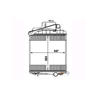 8MK376783621  RADIADOR JONH DEERE