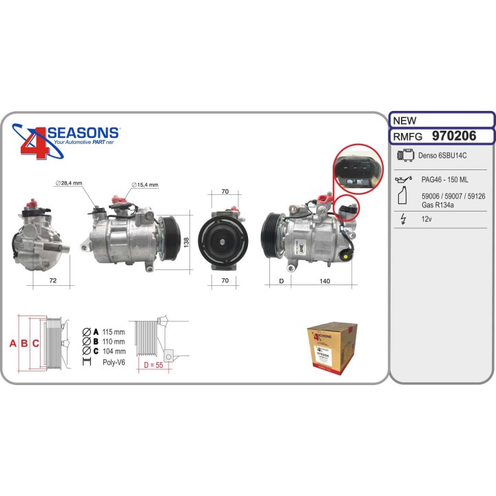 970206  Cmp Rem BMW F21/F30/F80 114/116/118/320 07.11-
