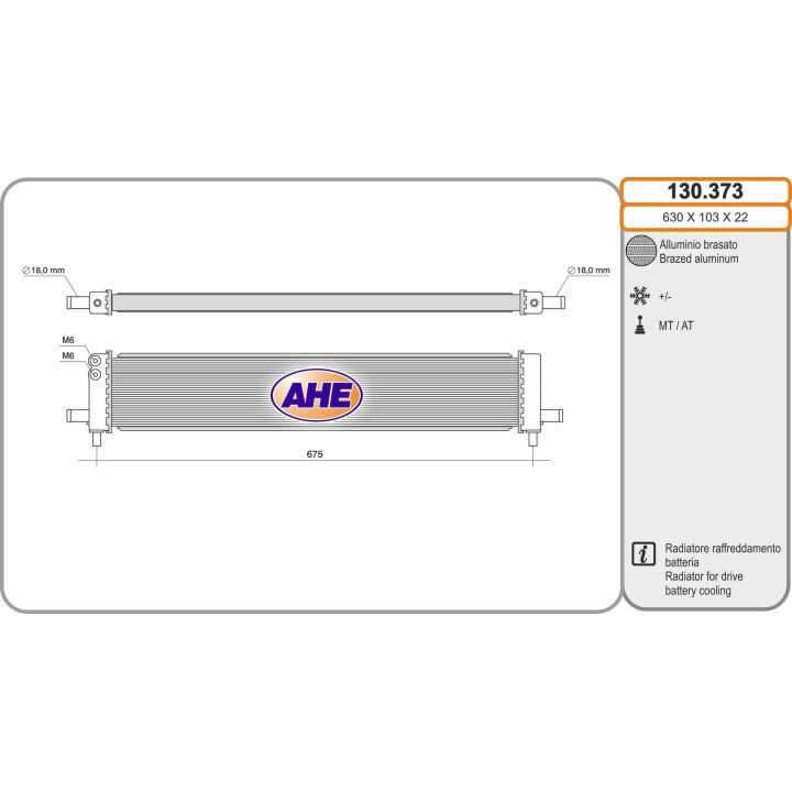130373  Rad. Batt. LEXUS/TOYOTA NX 300H/Rav 4 IV Hybrid AC