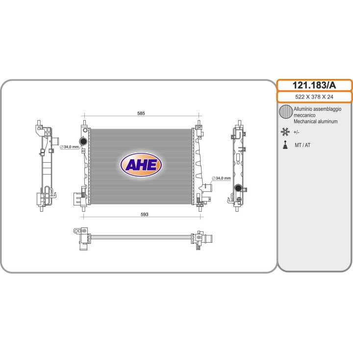 121183/A  CHEVROLET Spark (M400) / OPEL Karl (C16)  1.0   +/