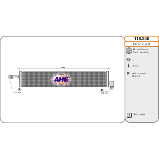118245  Rad. Inverter MERCEDES W205/W213 Classe C/E 02.14-