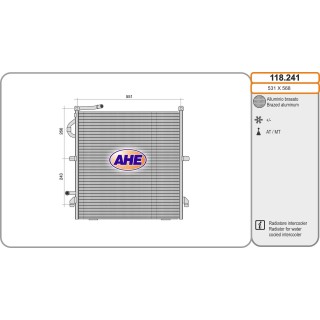 118241  Rad. Int. MERCEDES W463 G550 06.90-