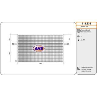 118239  Rad. Int. MERCEDES C117/X117/X156/W176 AMG A45/CLA