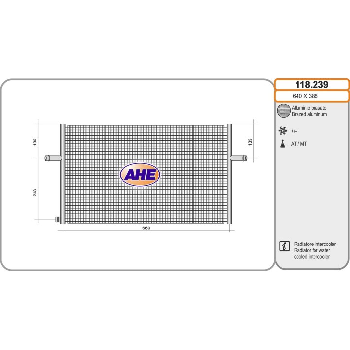 118239  Rad. Int. MERCEDES C117/X117/X156/W176 AMG A45/CLA