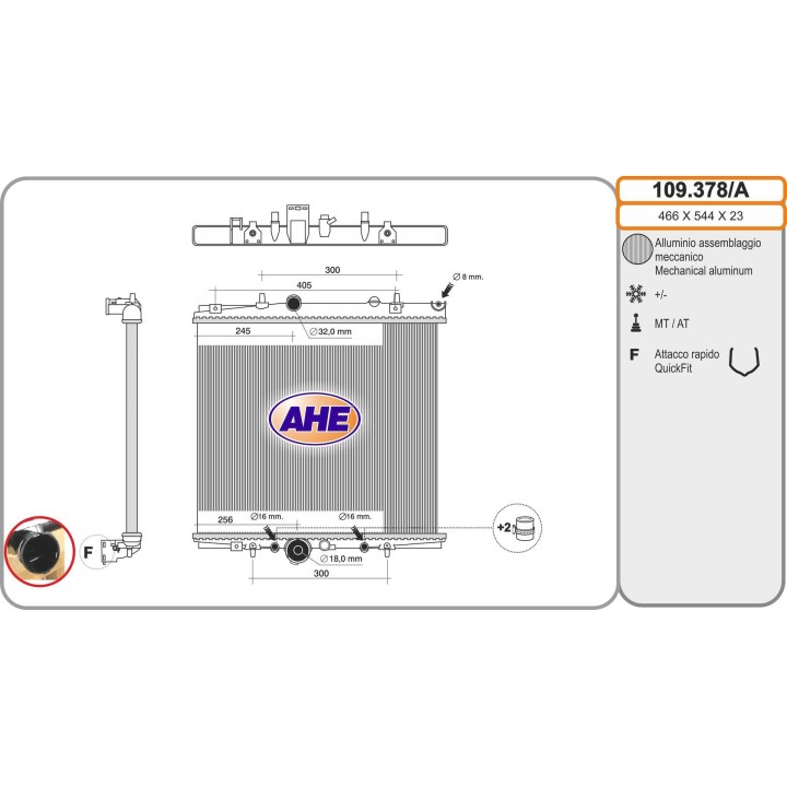 109378/A  FIAT/CITROEN/PEUGEOT Ulysse/Phedra/C8/807 2.0 +/-A