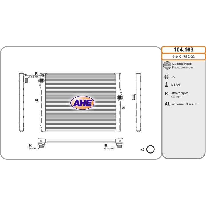 104163  BMW F06/F10/F12/F13 M5/M6 09.11-10.18