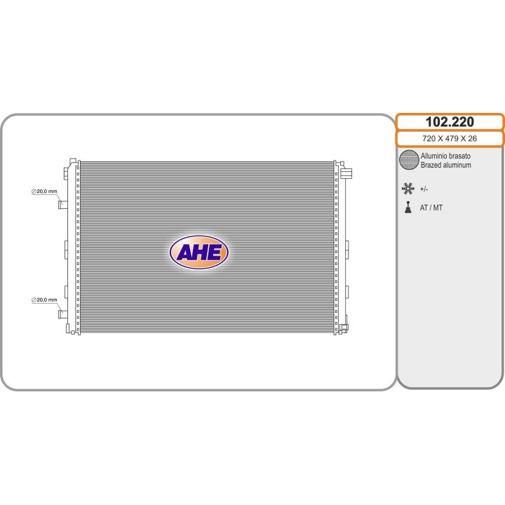 102220  Rad. Int. Audi A6/A7/Q7 40TDi/55TFSi/3.0TDi/3.0TFS