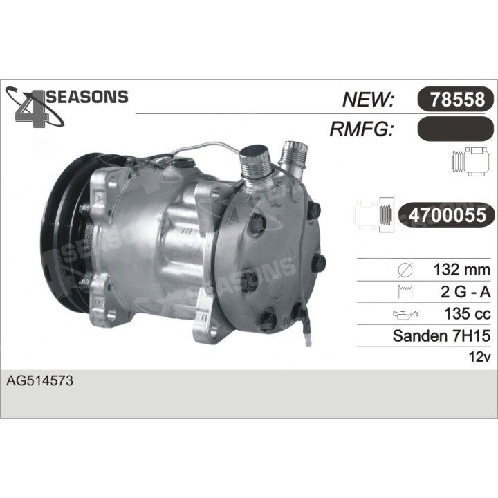 77558  COMPRESOR  DODGE DAKOTA 03-02 / DURANGO 03-0