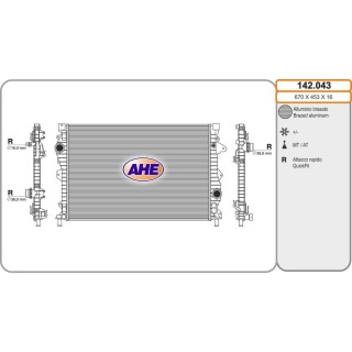 Rad  Range Rover Evoque 2 0/2 0D/2 2TD4  /-AC M/AT