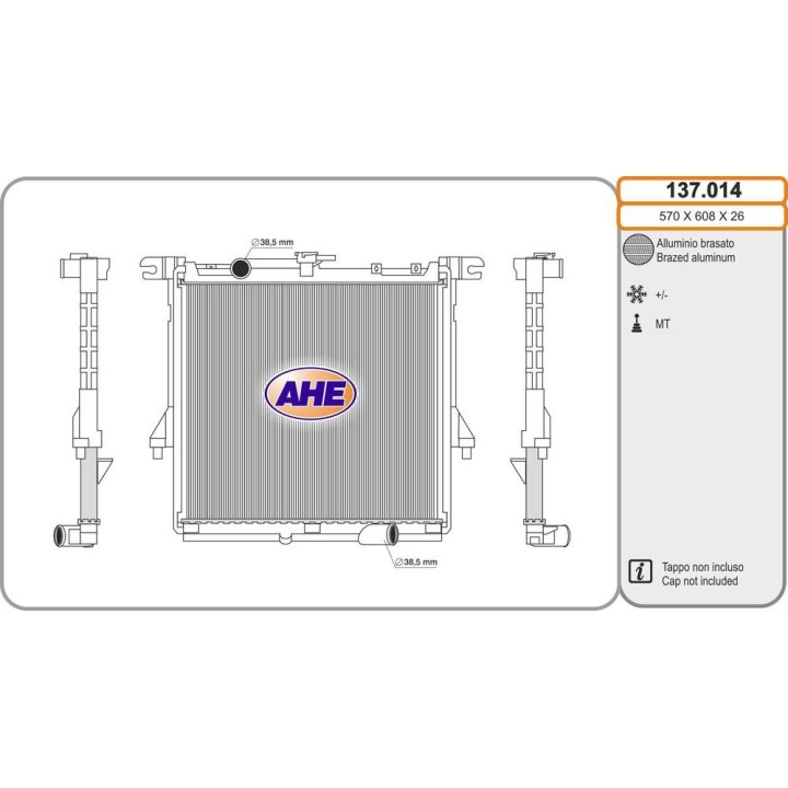 Rad  ISUZU D-Max N60 1 9TD 01 20-