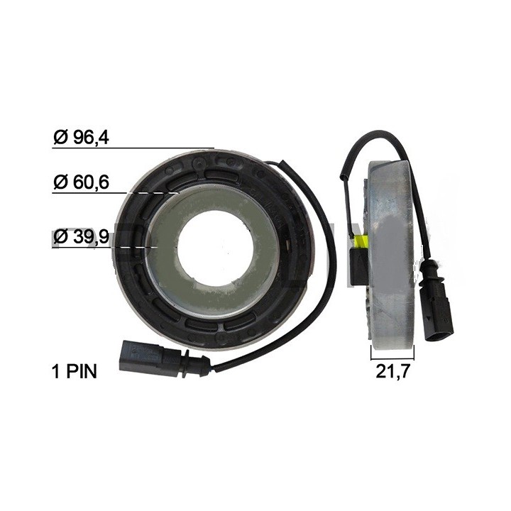 ND0018  BOBINA DENSO 6SBU14C/6SAS14C