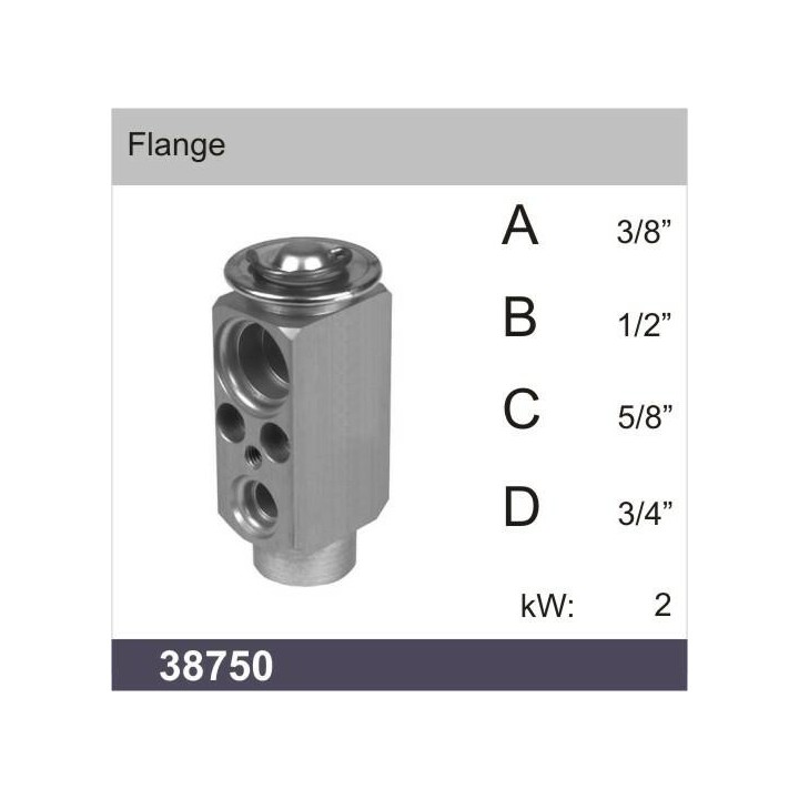 38750  UNIVERSAL EXPANSION VALVE BLOCK TYPE - ORING