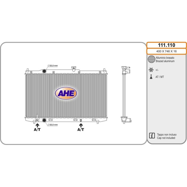 Rad  HONDA Accord IX Hybrid  /-AC AT 02 13-