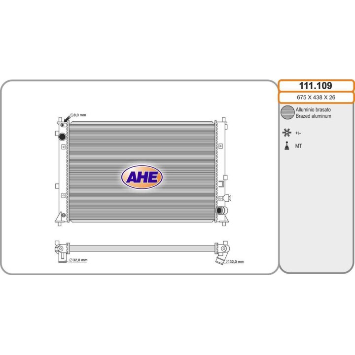 Rad  HONDA Civic X 1 0/1 5VTec  /-AC 09 16-