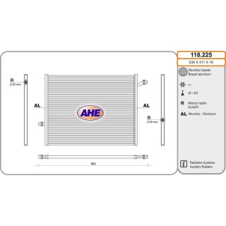 Rad  Aux  MERCEDES Classe S W222 S550/S600/S63/S65