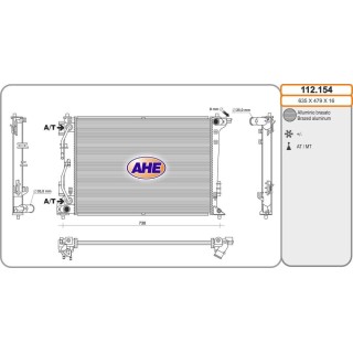 Rad  Hyundai Tucson/Sportage 2 0  /-AC M/AT 05 15-