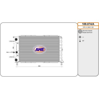 RAD FIAT PUNTO I GT 1 4 TURBO M  /- AC