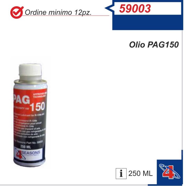 59003  ACEITE PAG 150 250ML PARA R134A
