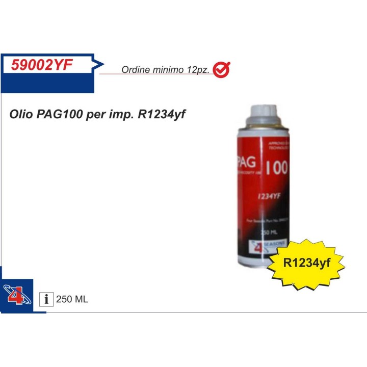 59002YF  ACEITE PAG46 250ML PARA R1234YF