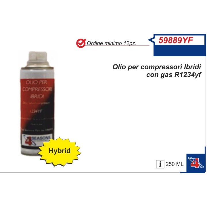 59889YF ACEITE PARA HIBRIDOS 250ML 1234YF
